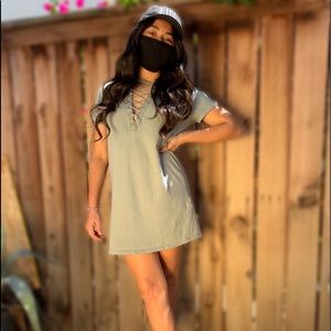 Forever 21 Olive Green Summer Dress